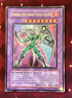 MP 1st Ed Elemental Hero Shining Phoenix Enforcer - EOJ-EN033 Ultra Rare Yugioh - Image 1