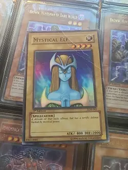 YuGiOh Mystical Elf LOB-062 1st edition Super Rare Asian English - Image 1