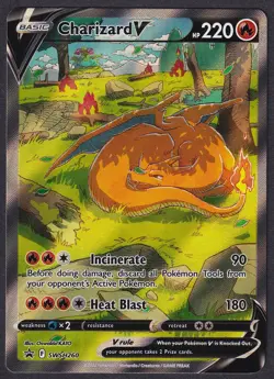 Pokemon Charizard V SWSH260 Black Star Promo - Image 1