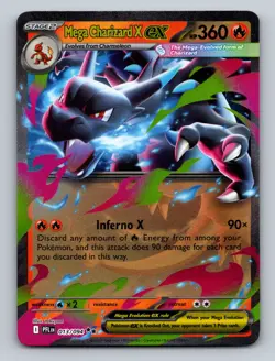 Pokemon TCG Mega Charizard X ex - Holo Double Rare ME02: Phantasmal Flames 013/0 - Image 1