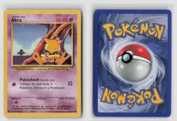 Abra #43/102 Base Set Common Pokemon TCG MP - Image 3