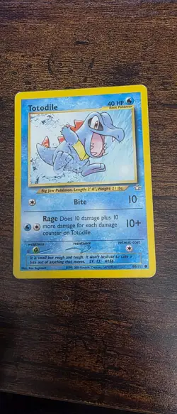 Totodile 80/111 Common Neo Genesis Pokemon Lightly Played - Image 1