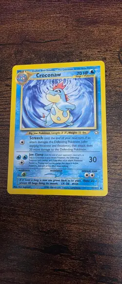 Croconaw 31/111 Uncommon Neo Genesis Pokemon Lightly Played - Image 1