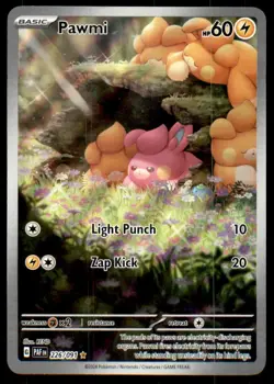 Pawmi 226/091 Illustration Rare Paldean Fates Pokemon Near Mint - Image 1