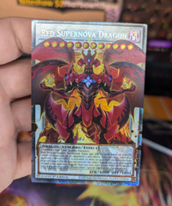 Konami Yu-Gi-Oh! TCG Red Supernova Dragon 1st Ed Overframe STARLIGHT - Image 1