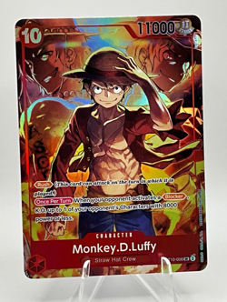 One Piece Monkey.D.Luffy ST10-006 SR Foil Promo Card Treasure Booster Set - Image 1