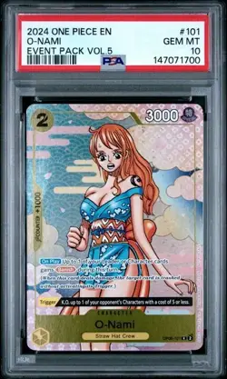 2024 ONE PIECE EVENT PACK VOL.5 #101 O-NAMI PSA 10 - Image 1