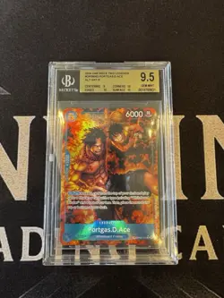 2025 ONE PIECE ROYAL BLOOD OP10 - PORTGAS D. ACE TREASURE RARE #052 - BGS 9.5 - Image 1