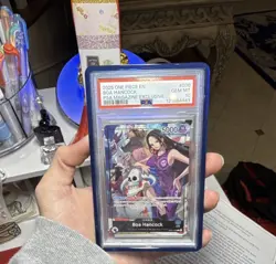 Bandai One Piece PSA Boa Hancock OP07-038 Leader Foil PSA 10 - Image 1