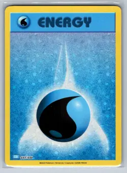Basic Water Energy 033/034 Holo Trading Card Game Classic Pokemon NM - Image 1