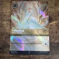 Lorcana Cinderella Ballroom Sensation Enchanted Card 205/204 RARE - Image 1