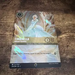 Lorcana Cinderella Ballroom Sensation Enchanted Card 205/204 RARE - Image 4