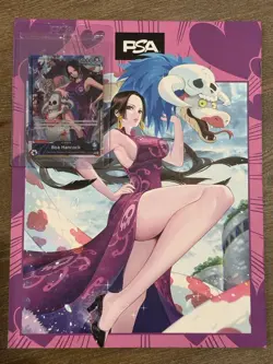 One Piece TCG Boa Hancock OP07-038 Exclusive Promo Card SEALED +PSA Magazine - Image 1