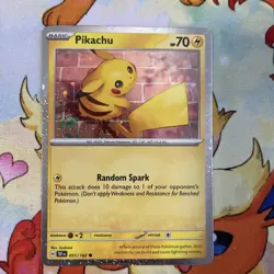 Pikachu 051/162 Cosmo Holo Miscellaneous Cards & Products Pokemon Promo Card - Image 1