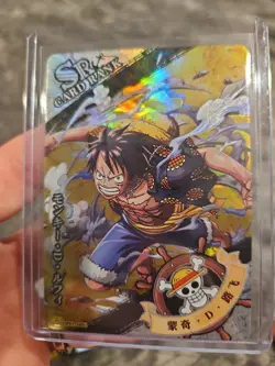 One Piece Holo Foil OPO1-SR01 Collector Trading Card Monkey D Luffy - Image 1