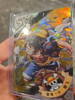 One Piece Holo Foil OPO1-SR01 Collector Trading Card Monkey D Luffy - Image 2