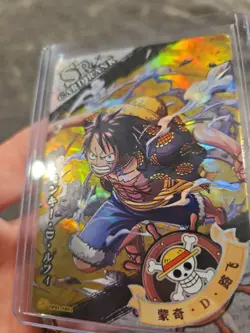 One Piece Holo Foil OPO1-SR01 Collector Trading Card Monkey D Luffy - Image 3
