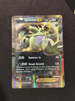 Pokemon Card Tyranitar EX Holo XY - Ancient Origins 42/98 Moderately Played - Image 1