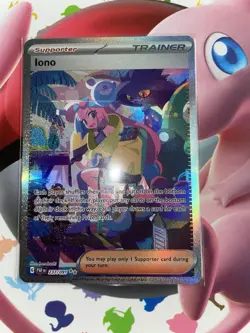 Pokemon TCG Paldean Fates Iono Holo Card 237/091 Special Illustration Rare - Image 1