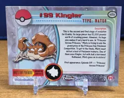 KINGLER - Topps Chrome Series 2 Pokemon Card MP #99 - Image 4