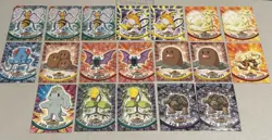 Pokemon Topps 1999 TV Animated Series 1 & 2 Lot of 19 Cards (Doubles) - Image 1