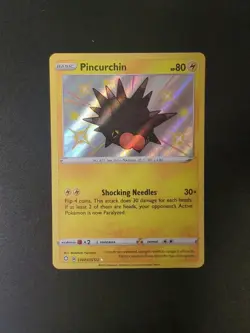 Pincurchin - SV043/SV122 - Pokemon Shining Fates Sword Shield Shiny Rare Card LP - Image 1