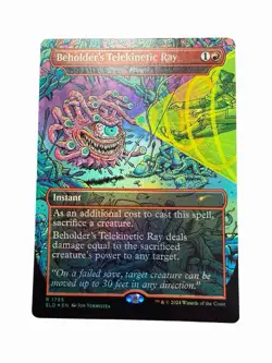 Beholder's Telekinetic Ray - Fling (Rainbow Foil) Secret Lair Drop Foil #1795 - Image 1