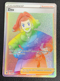 Zisu 207/189 Astral Radiance Rainbow Secret Rare Pokemon TCG Card NM - Image 1