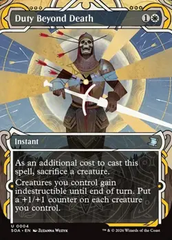Duty Beyond Death - Foil Extended Art SOA NM MTG - Image 1