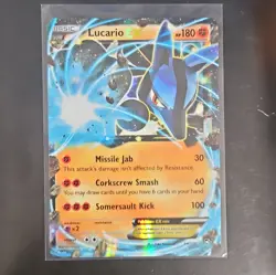 Pokemon TCG Lucario EX 54/111 XY Furious Fists Ultra Rare Holo EN 2014 180 - Image 1