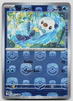 Oshawott 021/086 ENG White Flare - Master Ball Pokemon NM - Image 1