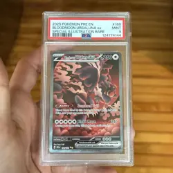 2025 POKEMON PRE EN-PRISMATIC EVOLUTIONS #168 BLOODMOON URSALUNA ex SIR PSA 9 - Image 1