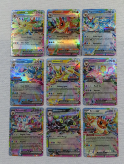 Prismatic Evolutions Complete Surprise Box Stamped Promo Complete Set 9 EX Cards - Image 2