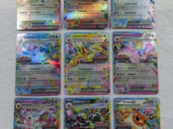 Prismatic Evolutions Complete Surprise Box Stamped Promo Complete Set 9 EX Cards - Image 5