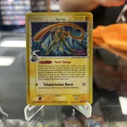 Deoxys 6/110 Reverse Stamped Pokemon Holon Phantoms Rare DMG Condition - Image 1