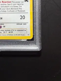 PSA9 Eevee JR Stamp Rally English Promo Pokemon Card MINT 9 - Image 3
