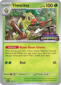 Thwackey - 115 - SV: Scarlet & Violet Promo Cards - Pokemon TCG - NM - HOLO - Image 1
