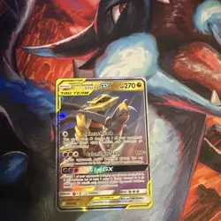 Pokemon TCG Garchomp and Giratina GX 146/236 Unified Minds Tag Team - NM - Image 1