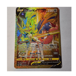Pokemon Zacian V Secret Rare Full Art Holo Card Swsh01 211/202 220HP - Image 1