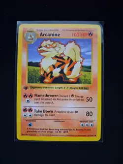 1999 pokemon base set 1st edition arcanine - Image 1