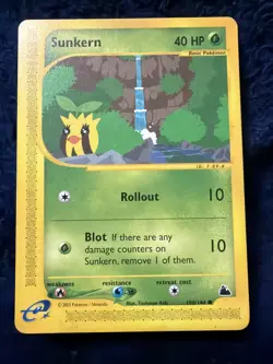 Pokemon Skyridge Sunkern 106/144 Vintage LP - Image 1