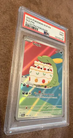 2024 POKEMON SCR EN GULPIN ILLUSTRATION RARE - MINT PSA 9 #154 - Image 2