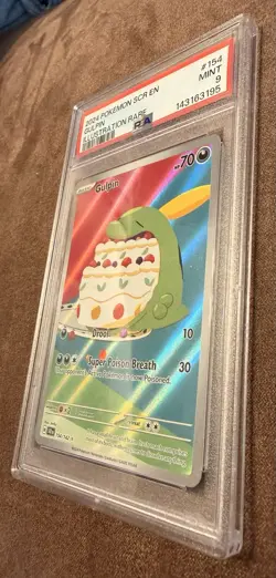 2024 POKEMON SCR EN GULPIN ILLUSTRATION RARE - MINT PSA 9 #154 - Image 3