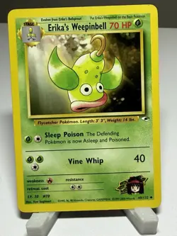 Pokemon TCG Erika's Weepinbell Gym Heroes 49/132 Unlimited - Image 1