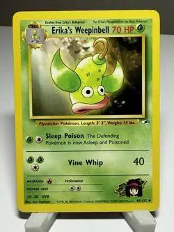 Pokemon TCG Erika's Weepinbell Gym Heroes 49/132 Unlimited - Image 2