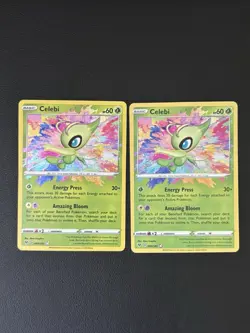 (2) Celebi AMAZING RARE card - 009/185 Vivid Voltage 2020 Pokemon TCG - Image 1
