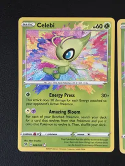 (2) Celebi AMAZING RARE card - 009/185 Vivid Voltage 2020 Pokemon TCG - Image 2