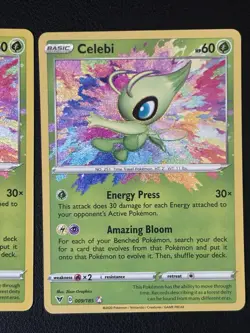 (2) Celebi AMAZING RARE card - 009/185 Vivid Voltage 2020 Pokemon TCG - Image 3