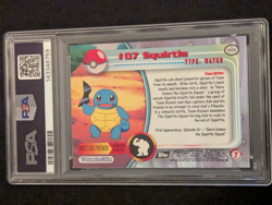 Squirtle - Pokemon Topps TV 1999 #07 - Mint PSA 9 - Image 2