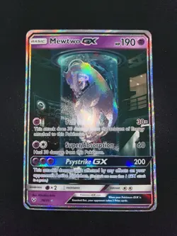 Pokemon Mewtwo GX (Secret Shining) 78/73 Shining Legends Holo - LP - Image 3